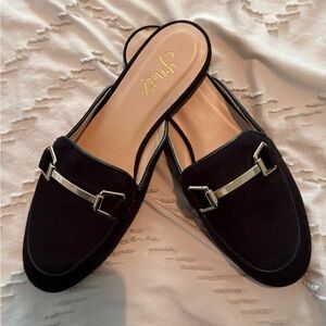 Black Suede Women's Loafers